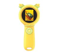 Introti Lente d'ingrandimento portatile portatile con schermo IPS da 5 cm, mini microscopio digitale educativo scientifico con luci LED integrate, per Natale, compleanno, età 3-5, 5-7, 8-12 anni