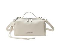 Introti Piccola borsa a tracolla con tracolla rimovibile piccole borse con manico superiore con doppia cerniera borsa tote da donna in pelle PU per le donne, bianco, Large
