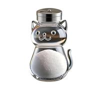 Introti Simpatici contenitori per sale e pepe con coperchi in acciaio inox, bottiglia per condimenti, bottiglie di vetro per spezie per cucina, barbecue, bar, tavolo, camper, campeggio