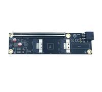Introti SlimSAS 4.0 PCIe Scheda adattatore split SFF-8654 8i PCIe x16 a Dual 8i GPU Riser Card per espansione scheda grafica