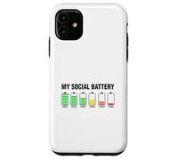 Introverso carino, la mia batteria sociale Custodia per iPhone 11