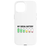 Introverso carino, la mia batteria sociale Custodia per iPhone 15