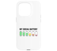Introverso carino, la mia batteria sociale Custodia per iPhone 15 Pro