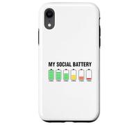 Introverso carino, la mia batteria sociale Custodia per iPhone XR