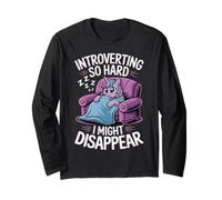 Introverso così Difficile Che Potrei scomparire Divertente Maglia a Manica