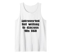 INTROVERSO MA Disponibile A DISCUDERE 90s R&B Music Meme Canotta