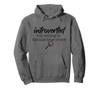 INTROVERSO MA Disponibile A DISCUTARE Il Vero CRIMINE Divertente Timido Meme Felpa con Cappuccio