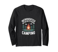 Introverso ma disposto a discutere del campeggio Maglia a Manica