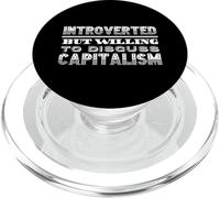 Introverso ma disposto a discutere del capitalismo capitalista PopSockets PopGrip per MagSafe