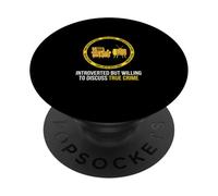 Introverso ma disposto a discutere del vero crimine PopSockets PopGrip Adesivo