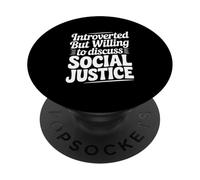 Introverso ma disposto a discutere della giustizia sociale PopSockets PopGrip Adesivo