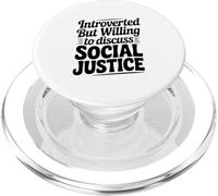Introverso ma disposto a discutere della giustizia sociale PopSockets PopGrip per MagSafe