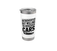 Introverso ma disposto a discutere di automobili Bicchiere termico in acciaio inox doppia parete