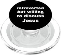 Introverso ma disposto a discutere di Gesù Cristiano Religioso PopSockets PopGrip per MagSafe