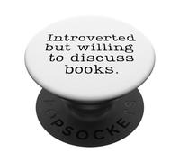 Introverso ma disposto a discutere di libri PopSockets PopGrip Adesivo
