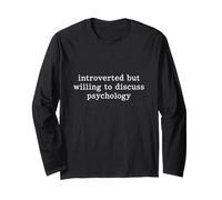 Introverso ma disposto a discutere di psicologia Maglia a Manica