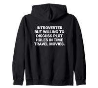 Introverso ma disposto a discutere i Buchi della Trama nel Viaggio nel Tempo Felpa con Cappuccio