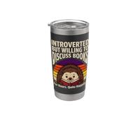 Introverso ma disposto a discutere libri riccio Bicchiere termico in acciaio inox doppia parete