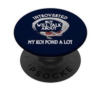 Introverso ma parlerò del mio stagno Koi PopSockets PopGrip Adesivo