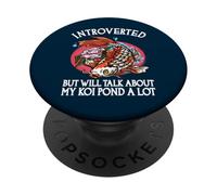 Introverso ma parlerò del mio stagno Koi PopSockets PopGrip Adesivo