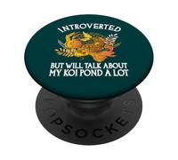 Introverso ma parlerò del mio stagno Koi PopSockets PopGrip Adesivo