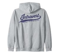 Introverso. Non tu. io. Sociale con Le Persone. Divertimento Felpa con Cappuccio