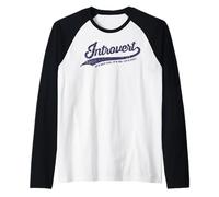 Introverso. Non tu. io. Sociale con Le Persone. Divertimento Maglia con Maniche Raglan