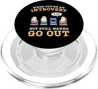 Introverso Timido Antisociale Storia Horror Citazione Fantasma Kawaii PopSockets PopGrip per MagSafe