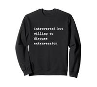 Introverted but willing to discuss extraversion Phrase Felpa