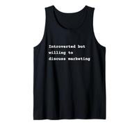 Introverted but willing to discuss marketing Phrase Canotta