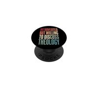 Introverted But Willing To Discuss Theology PopSockets PopGrip Adesivo
