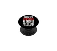 Introverted But Willing To Discuss Theology PopSockets PopGrip Adesivo