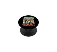 Introverted But Willing To Discuss Theology PopSockets PopGrip Adesivo