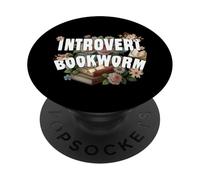 INTROVERTI libri BOOKWORM e silenzio solitudine o progetto proprio PopSockets PopGrip Adesivo