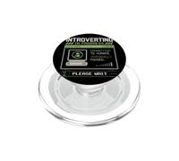 Introverting in Progress Design Retrò Computer PopSockets PopGrip per MagSafe