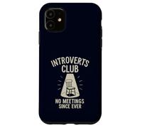 Introverts Club Nessun incontro da sempre divertente solitudine Custodia per iPhone 11