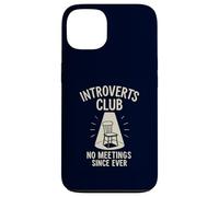 Introverts Club Nessun incontro da sempre divertente solitudine Custodia per iPhone 13
