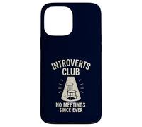 Introverts Club Nessun incontro da sempre divertente solitudine Custodia per iPhone 13 Pro Max