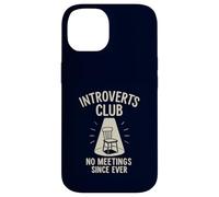 Introverts Club Nessun incontro da sempre divertente solitudine Custodia per iPhone 14
