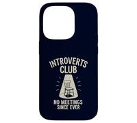 Introverts Club Nessun incontro da sempre divertente solitudine Custodia per iPhone 14 Pro