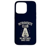 Introverts Club Nessun incontro da sempre divertente solitudine Custodia per iPhone 15 Pro Max