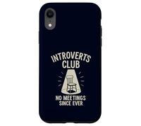 Introverts Club Nessun incontro da sempre divertente solitudine Custodia per iPhone XR