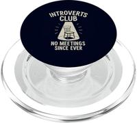 Introverts Club Nessun incontro da sempre divertente solitudine PopSockets PopGrip per MagSafe