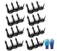 Intruder Deterrent Gate Fence Wall Spikes(39x10 cm),8 pezzi punte deterrenti antintrusione per recinzioni, per recinzioni di sicurezza, per migliorare la sicurezza domestica, per fermare i ladri
