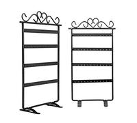 INTVN 48 fori espositore per gioielli in metallo per orecchini, organizzatore di gioielli, porta gioielli, telaio, orecchini borchie display gioielli a rack, 30,5 cm x 12 cm, lega, lega