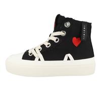 Inuikii Matilda High Top Distressed Sneaker Donna Sportschuhe Nero