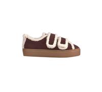 Inuikii - Shearling Low Velcro - - Shoes - Donna - Rosso - 40 EU