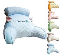 INUIYBU Bedside Sofa Pillow Backrest, Cuscino da Lettura per Letto e Divano con Poggiatesta, Cuscino da Lettura con Supporto Lombare, Comodo Schienale Cuscino con Braccioli, Ottimo per Leggere