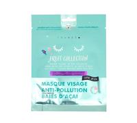 inuwet - Maschera Viso Vegana Biocellulosa - Collezione Frutta - Anti Inquinamento - Bacche di Acai Maschera idratante 30 ml unisex