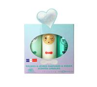 inuwet - Set Regalo Trio Conchiglia - Mela, Zucchero filato e Cupcake Balsamo labbra 10.5 g unisex